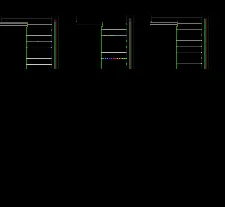 Post spacing dimension detail