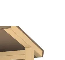 Double gate hinge plan detail