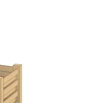 Close-up rendering of gate mesh and frame