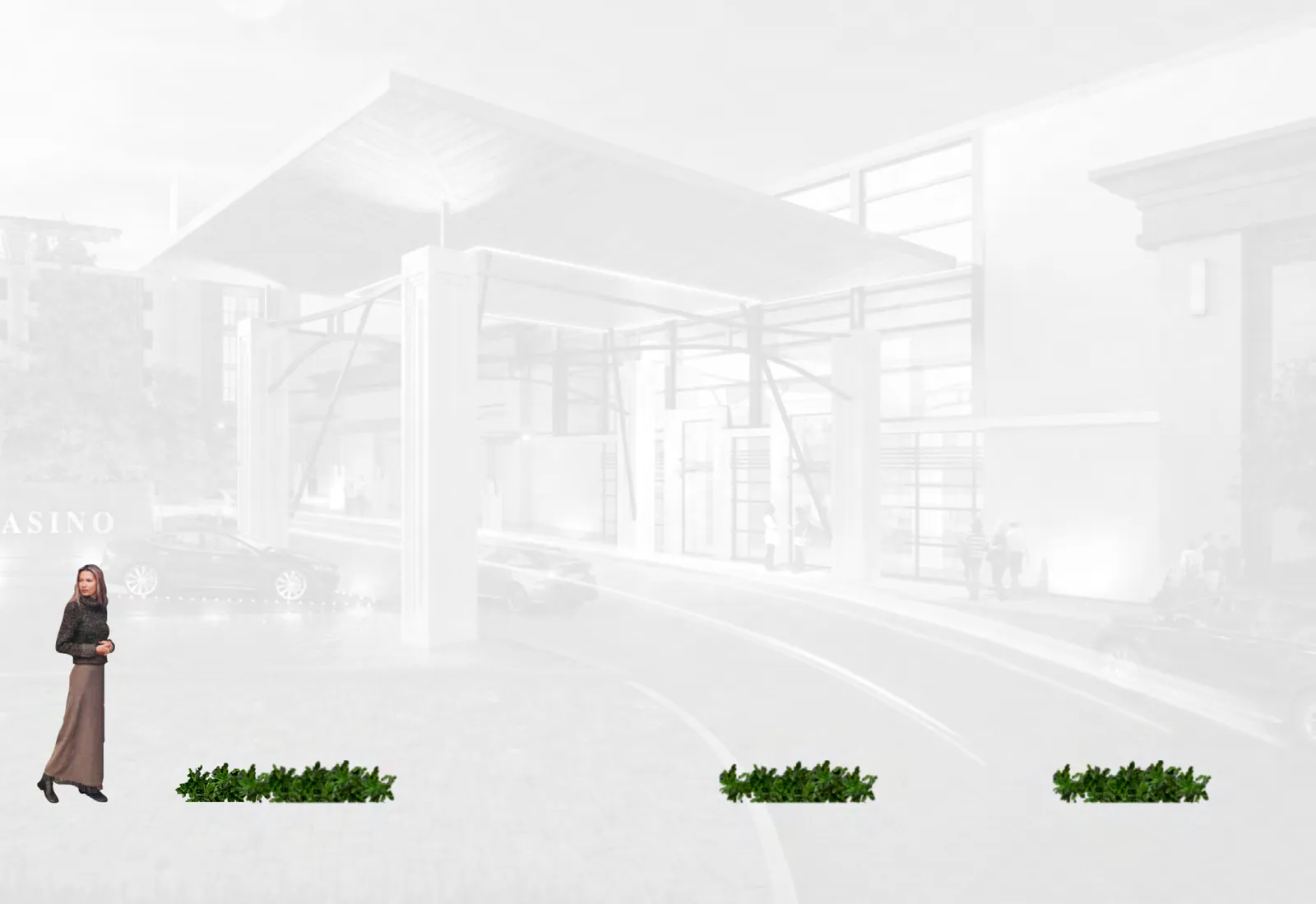 Architectural rendering of the complete View Royal Casino Expansion project.