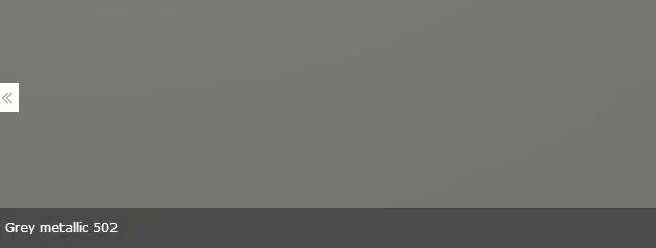 Grey metallic 502 color swatch