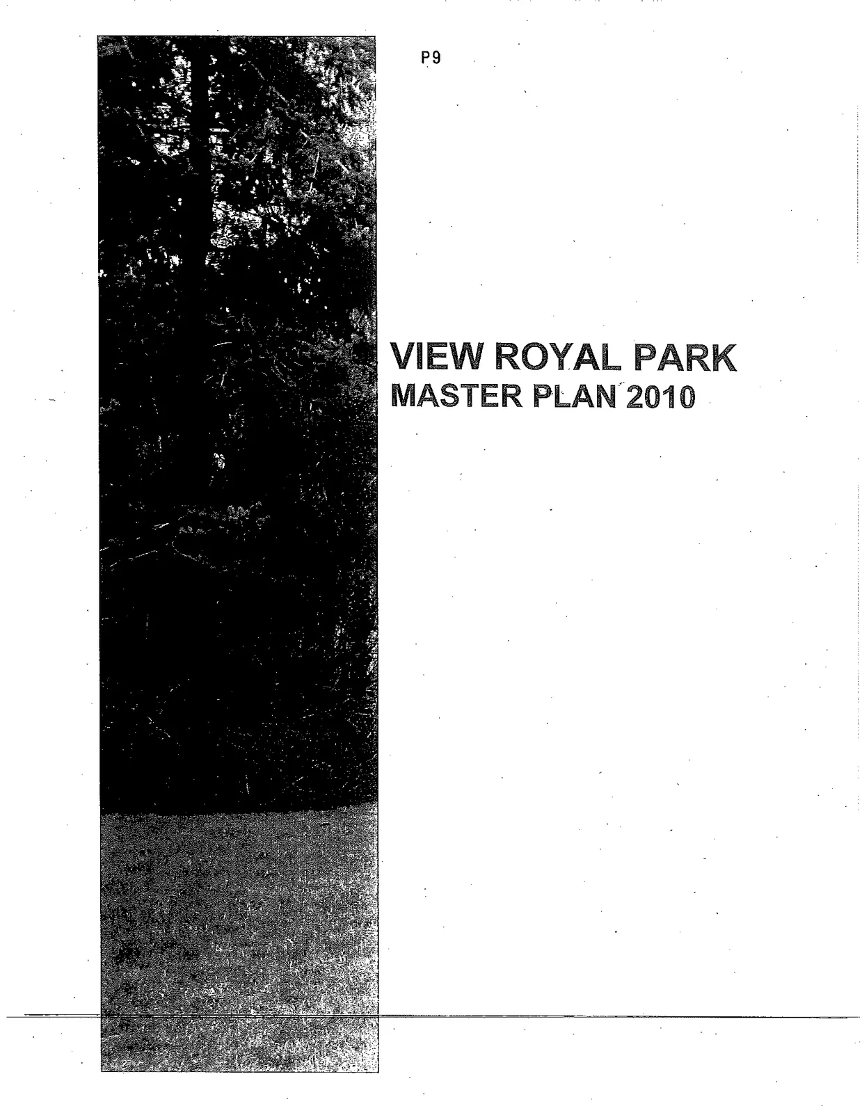 View Royal Park Master Plan 2010 cover image