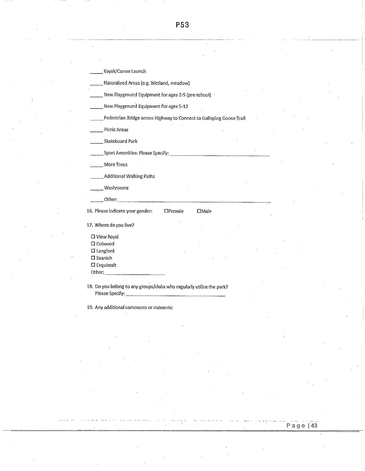 Fourth page of the web-based public survey form
