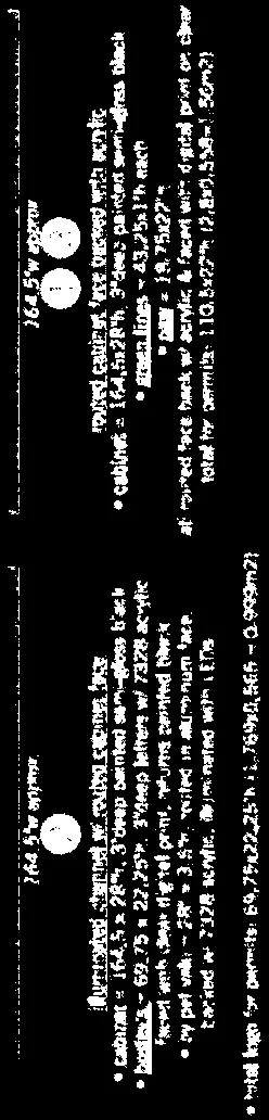 Close-up of project information block including project title, date, and designer initials