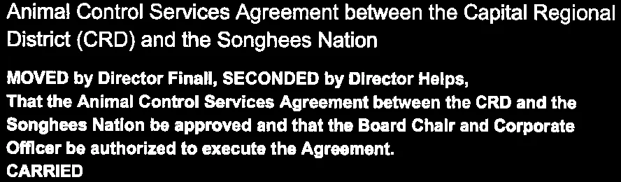 Approval and authorization to execute the Agreement