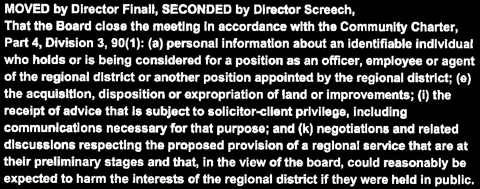Verbatim discussion points and motions regarding informal referrals and RGS content updates