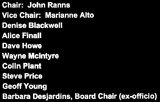 Member list for Core Area Liquid Waste Management Committee