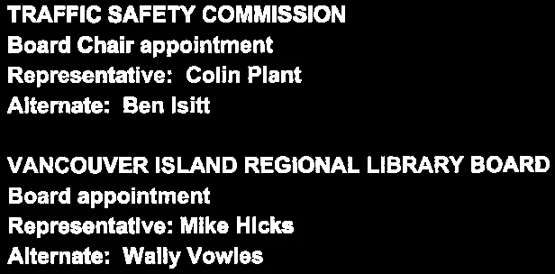 Board and staff appointments to the Emergency Management Committee