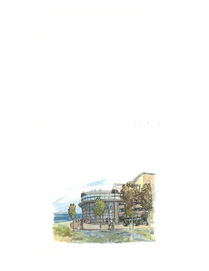 Rendering of proposed Performing Arts Centre building