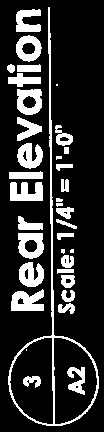 Detail of drawing label for Rear Elevation C3
