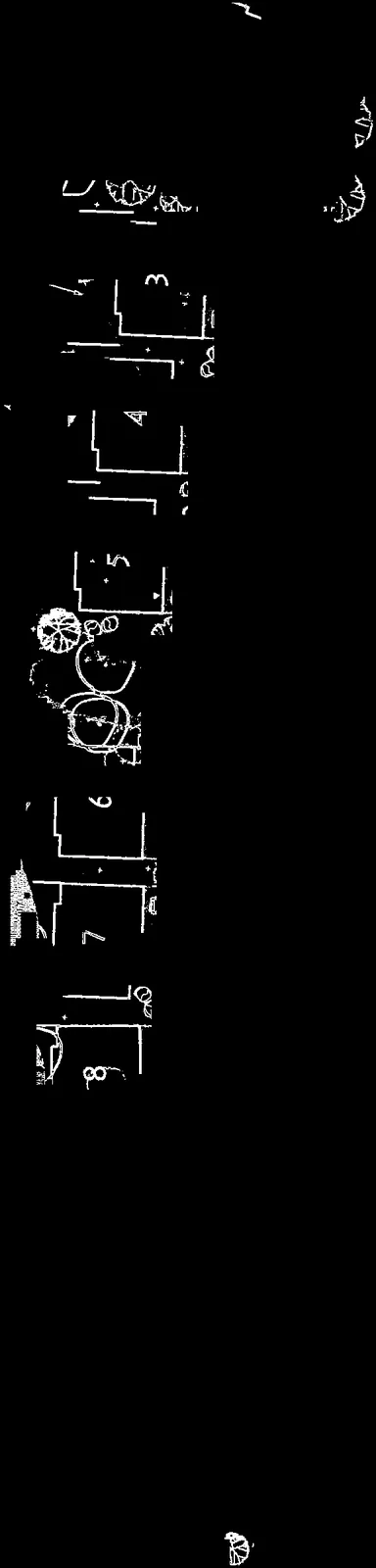 Units 3, 4, 5, 6, 7, 8 on landscape plan