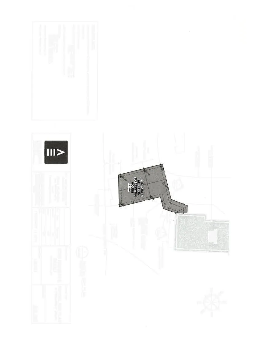 Detail view of the proposed addition to the existing house.