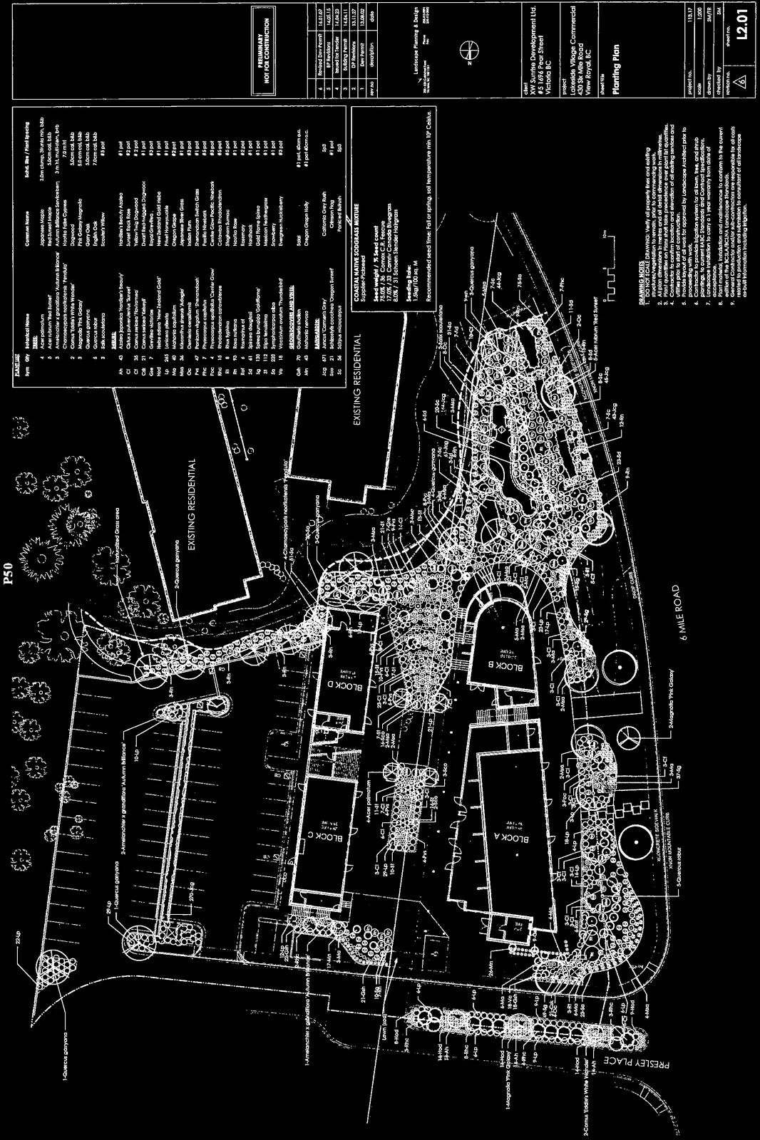 Planting Plan site plan