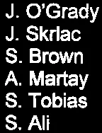 List of committee members present