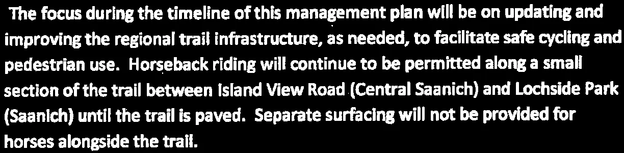 Development concept for Lochside Regional Trail