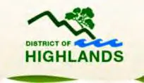 Map of the Highlands showing the Highlands Trail Loop, additional trails, roads, Mary Lake Property, and various peaks and hills