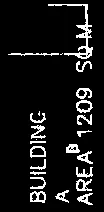 Detail text from site plan indicating building area: "BUILDING A AREA 1209 SQ M".