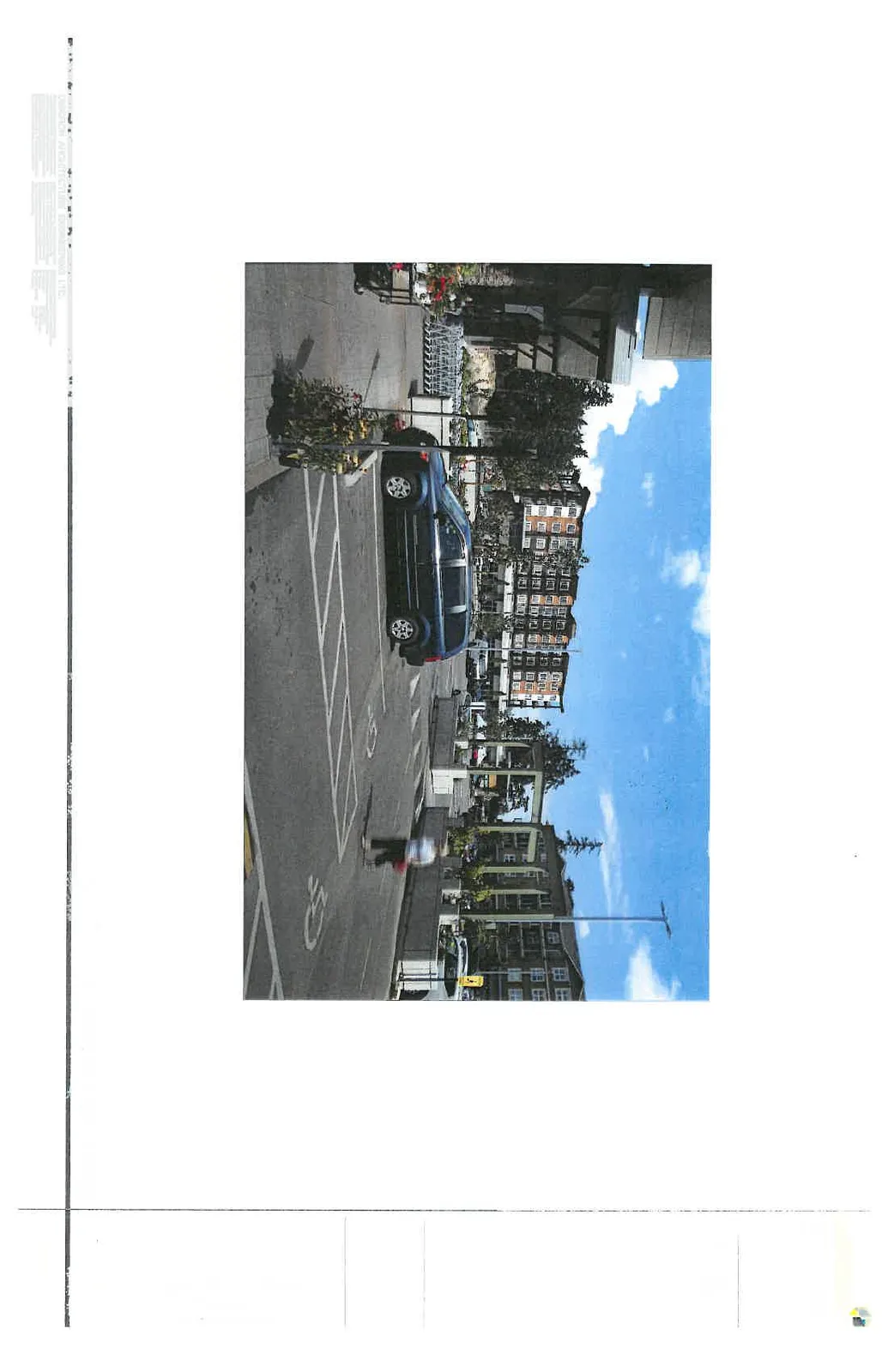 Architectural rendering showing the view of the South Building from the Phase I parking lot