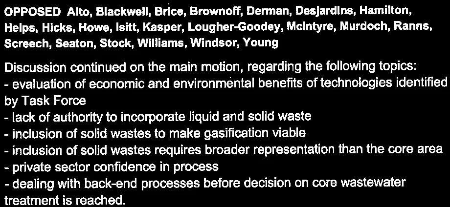 Opposition list and continued discussion for Item 3.1 text