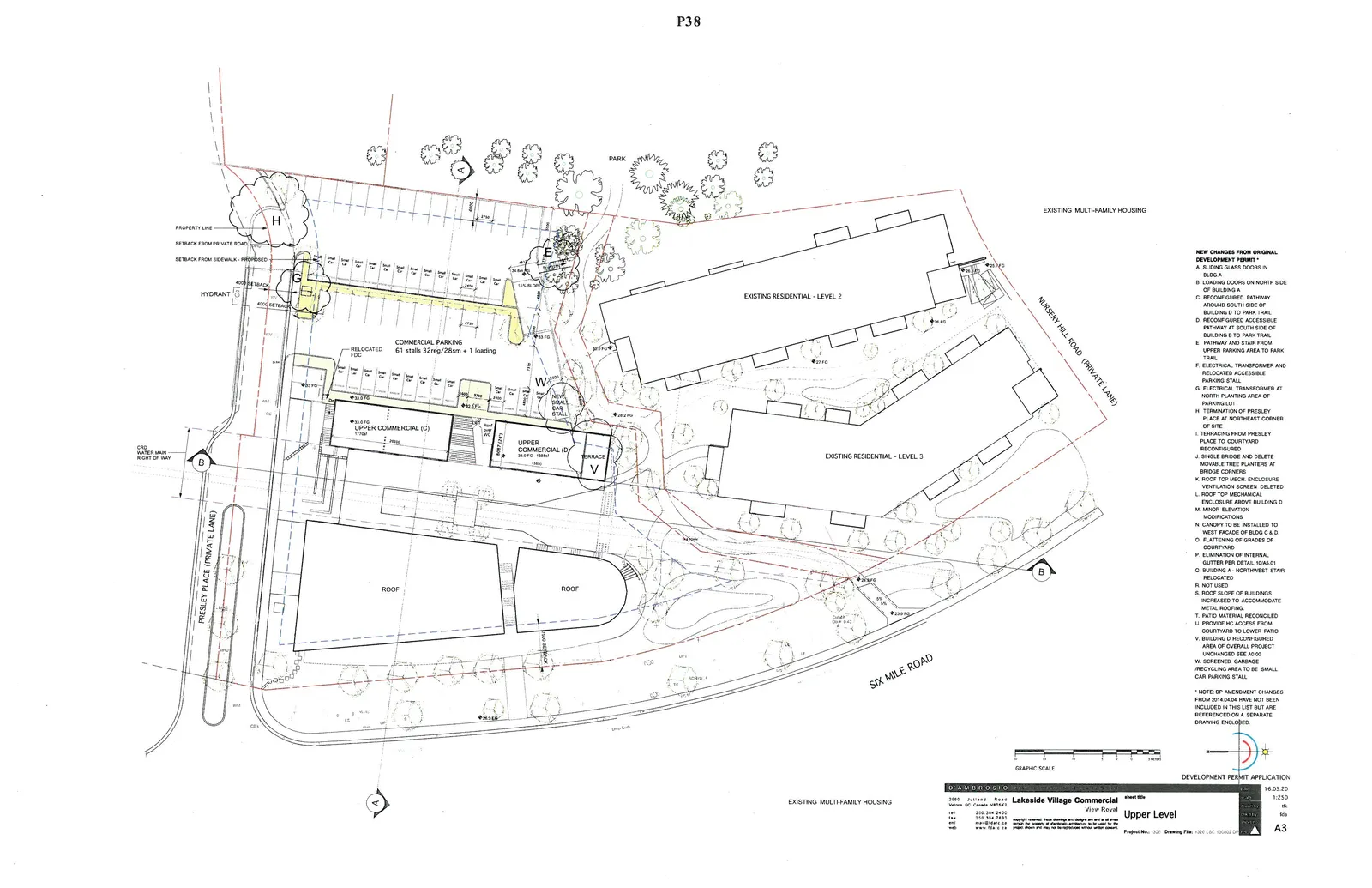 Floor Plan - Upper Level showing Upper Commercial (C) 1770sf and Upper Commercial (D) 1385sf