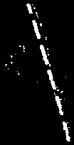 Detailed view of a property line or setback boundary from the site plan