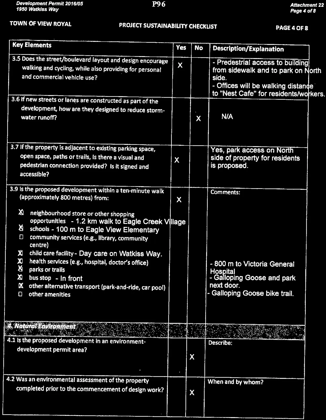 Project Sustainability Checklist page 4