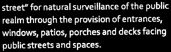 Text snippet of guideline iii regarding building design