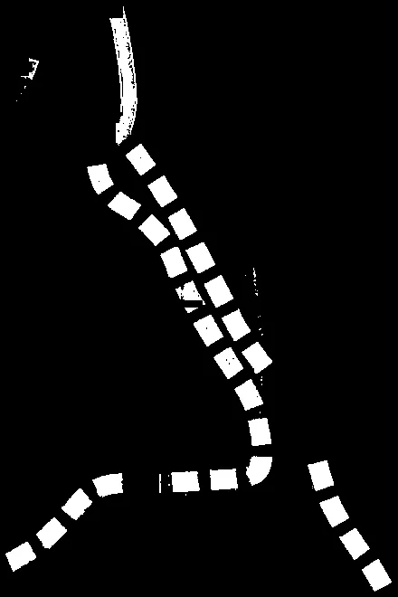 High-contrast version of the Level of Service Map showing road networks and service area labels