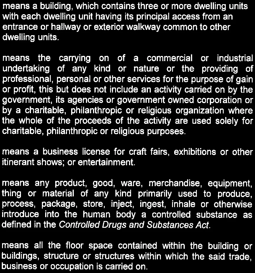 Definitions for Apartment through Floor Area