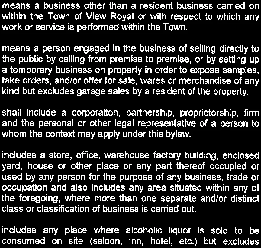 Definitions for Non-Resident Business through Pub