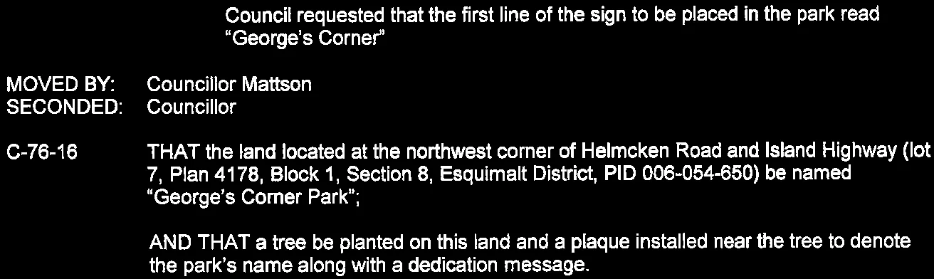 Resolution C-74-16 regarding sign permit application