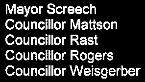 List of Mayor and Councillors present