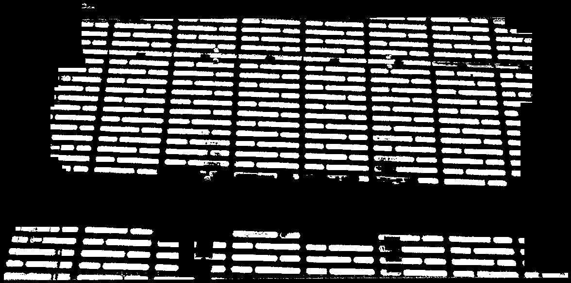Close-up photo showing the alignment and manual joining of the slatted decking panels