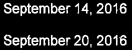 Report dates