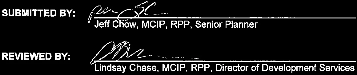 Names and titles of the submitting and reviewing planners