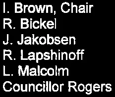 List of committee members present