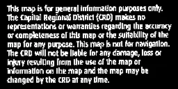 Text excerpt of the "Important" disclaimer note from the bottom-left corner of the orthophoto map.