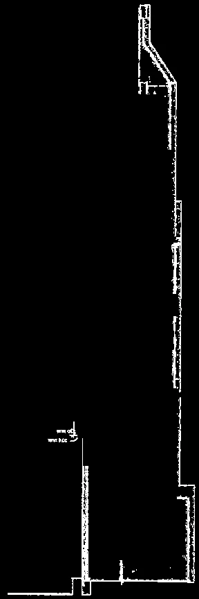 Vertical structural detail from the west elevation plan