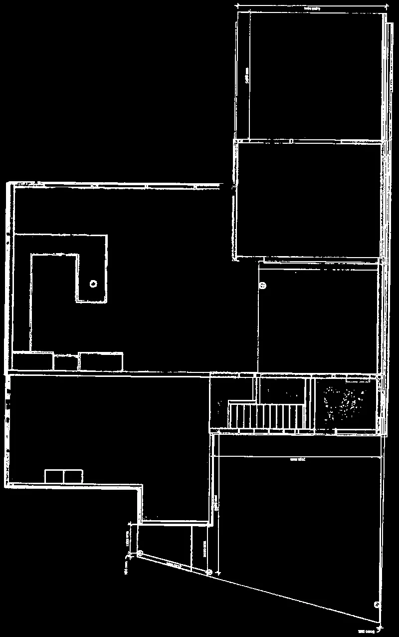 Detailed layout showing carport dimensions and terrace levels